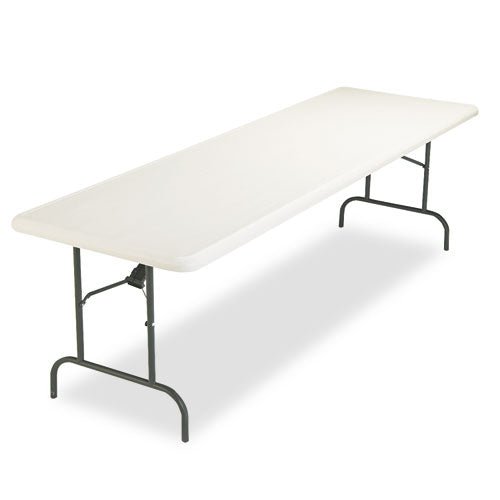 Indestructables Too 1200 Series Folding Table, 96w X 30d X 29h, Platinum