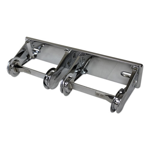 Impact Double Roll Toilet Tissue Dispenser, 12.3 X 4.25 X 2.7, Chrome, 1 Dozen