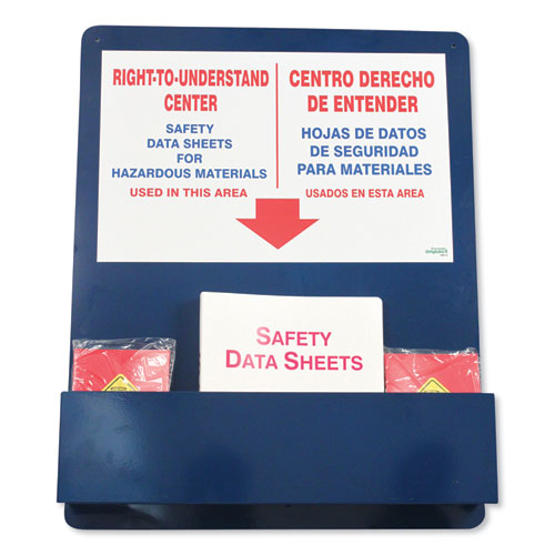 Impact Bilingual "right-to-understand" Sds Center, 25w X 5.2d X 30h, Blue-white-red