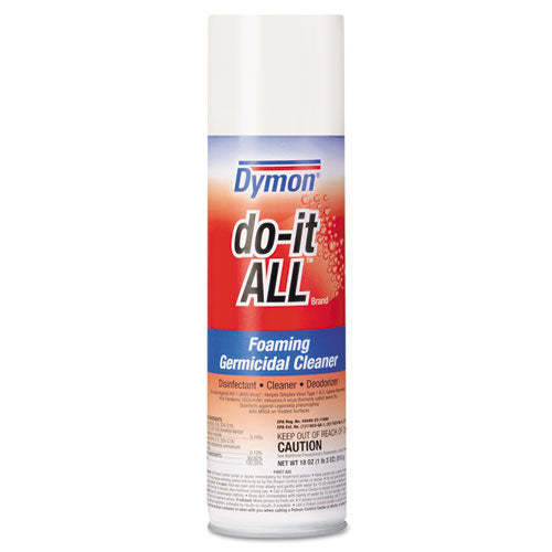 DYMON Do-it-all Germicidal Foaming Cleaner, 18 Oz Aerosol Spray, 12-carton