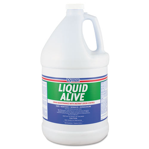 DYMON Liquid Alive Enzyme Producing Bacteria, 1 Gal Bottle, 4-carton