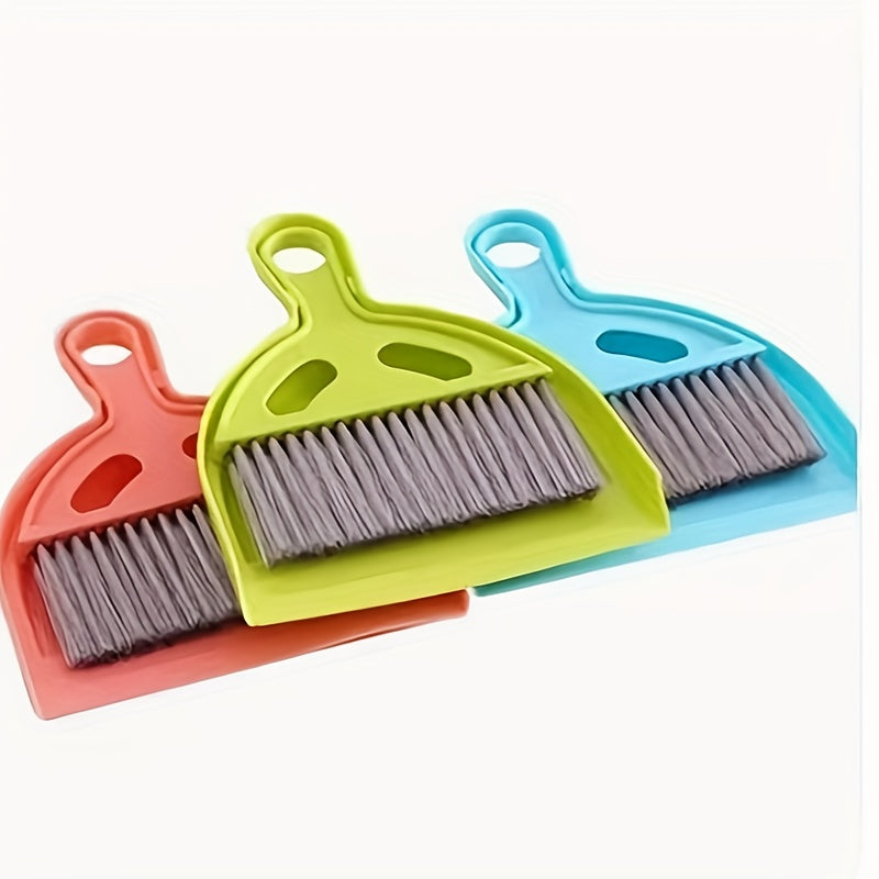 Multi-Purpose Dustpan and Broom Set, Plastic Handle, for Living Room, Bedroom, Kitchen, and Toilet Cleaning
