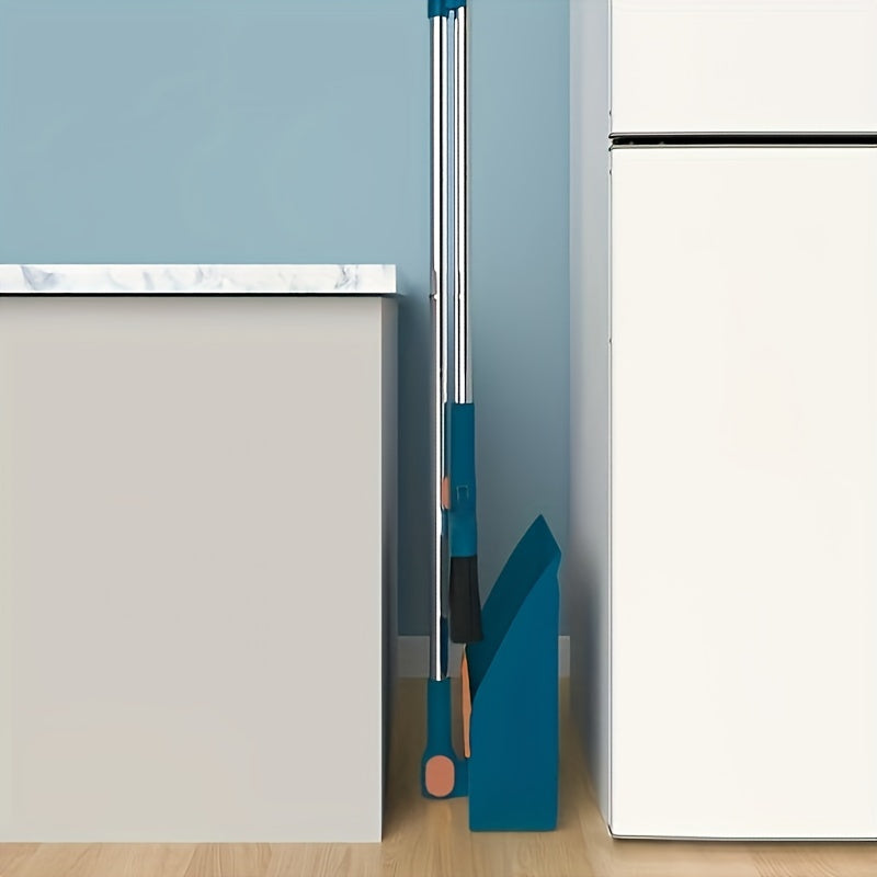A Set of Household Broom And Dustpan, Long-Handled Floor Cleaning Broom And Dustpan Set, Rotatable Broom And Dustpan with Comb, Used to Remove Dust And Garbage, Suitable for Home, Kitchen, Room, Office, Cleaning Supplies, Cleaning Tools, Back-To-School