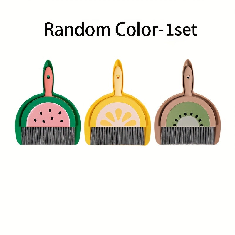 1set Small dustpan and broom combination - suitable for cleaning sofas, tables, and small spaces