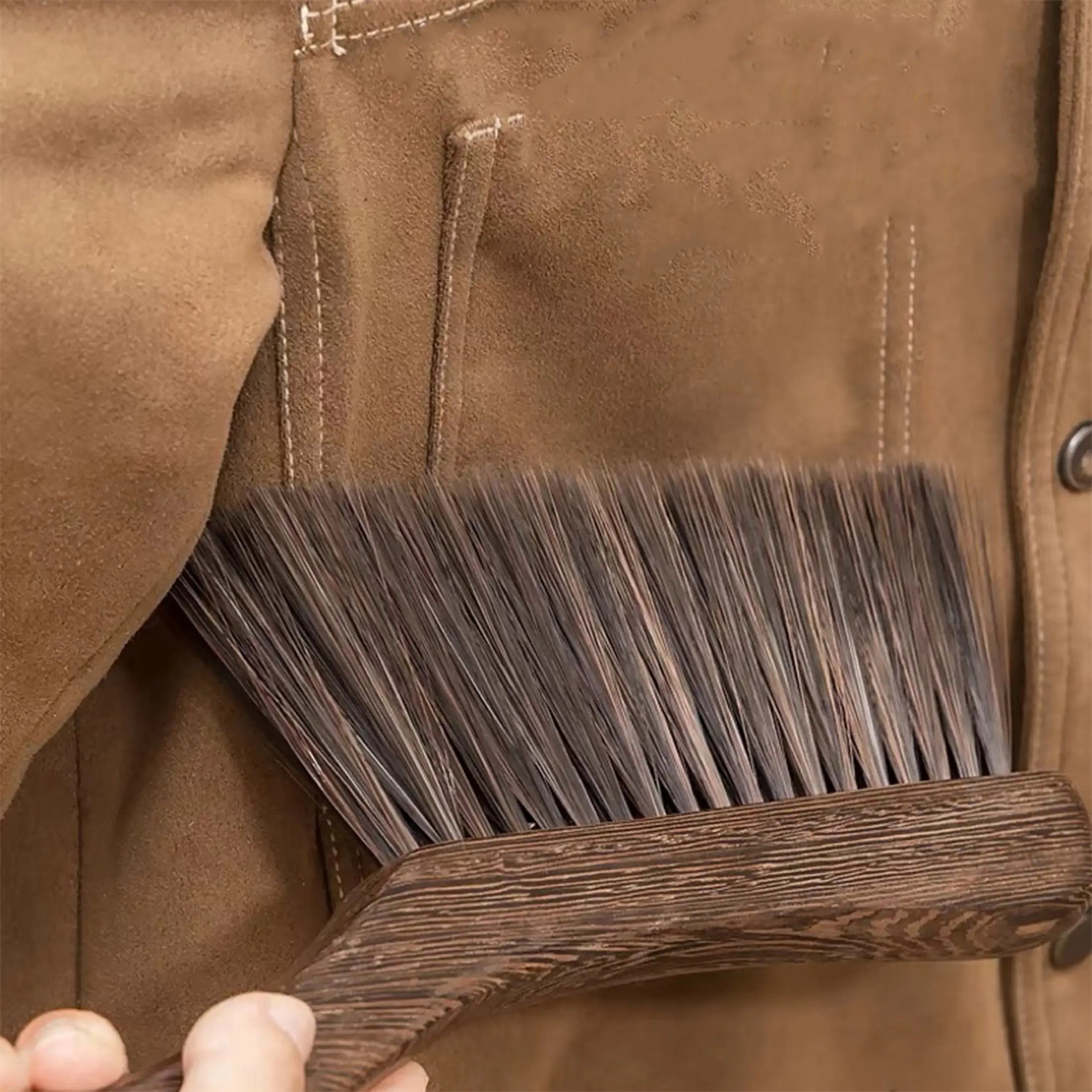 1pc Hand Sweep Broom Cleaning Brush- Soft Bristle Dusting Brush, Cleaning Car/Bed/Soil/Manuscript/Garden/Furniture/Clothes, Wooden Handle, Broom for Home Cleaning, Broom with Brush, Broom for Floor Cleaning, Broom And Dustpan Set, Garden Maintenance,