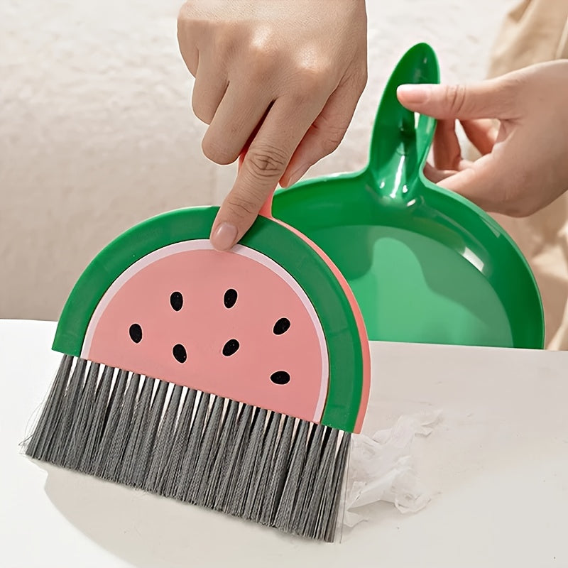 1set Small dustpan and broom combination - suitable for cleaning sofas, tables, and small spaces