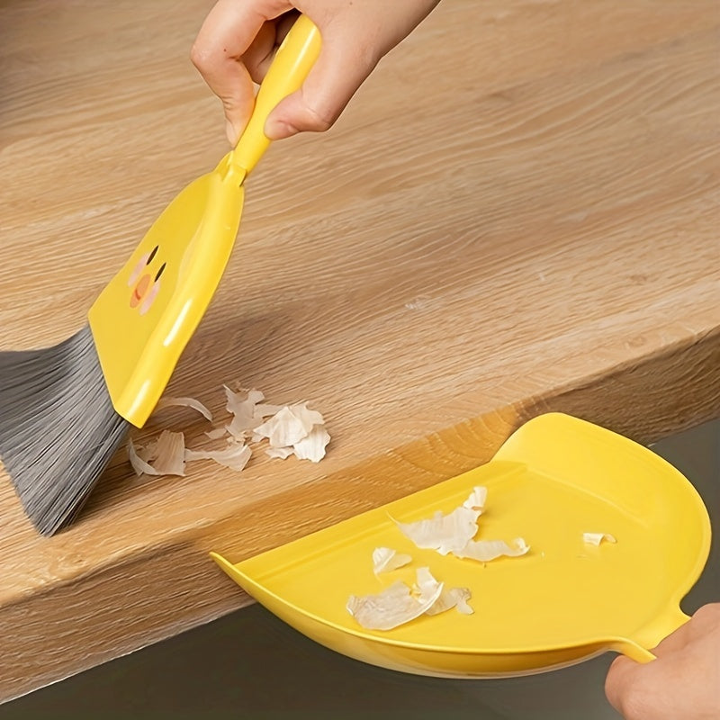 Small Broom and Dustpan Set for Home Desktop Cleaning, Desk Sweeping Garbage Shovel, Pet Youngsters's Mini Broom