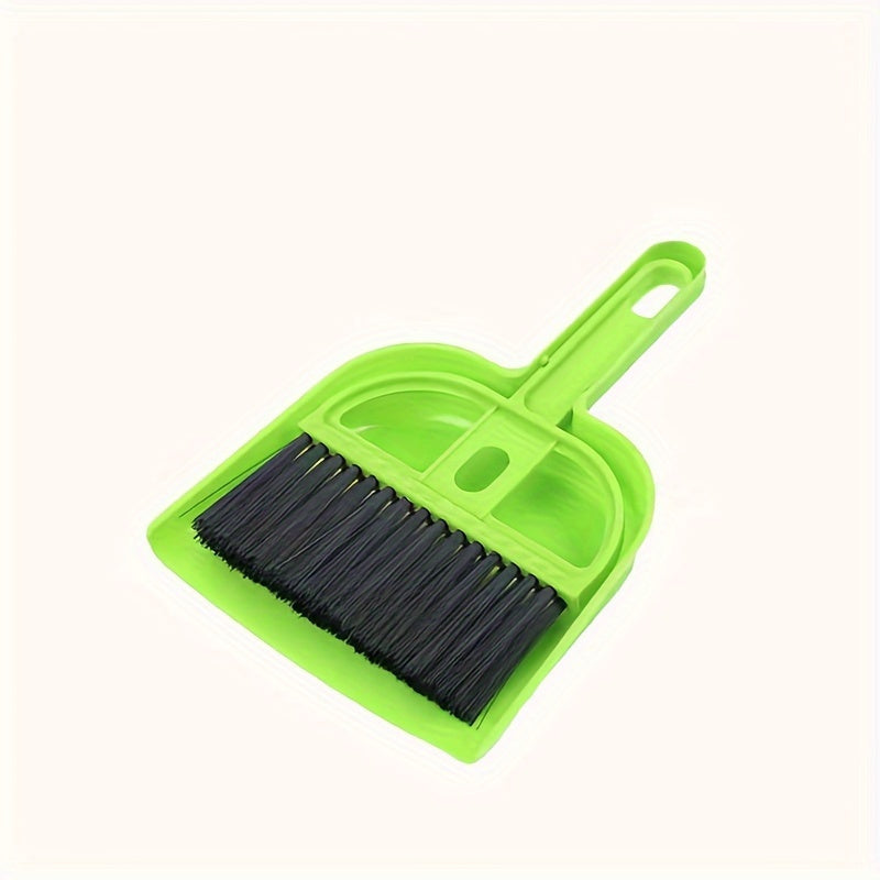 2pcs Mini Broom and Dustpan Cleaning Brush Set, Hard Bristle with Dustpan Pet Supplies Handheld Cleaning Kit, Portable Durable No-Charge Required