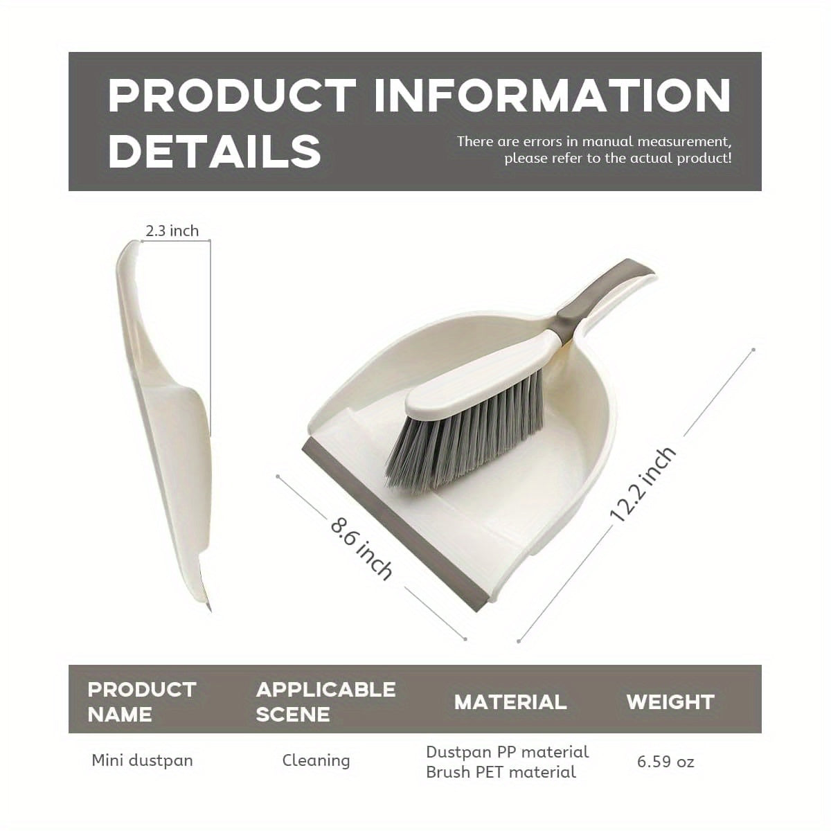 A Set of Small Dustpan And Brush, Including a Hand Broom And Dustpan, Is Essential for Daily Cleaning in The Household. Comes in Two Sets, Perfect for Family Care.