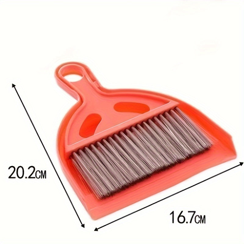 Multi-Purpose Dustpan and Broom Set, Plastic Handle, for Living Room, Bedroom, Kitchen, and Toilet Cleaning