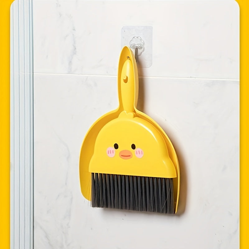 Small Broom and Dustpan Set for Home Desktop Cleaning, Desk Sweeping Garbage Shovel, Pet Youngsters's Mini Broom