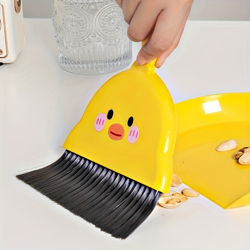 Small Broom and Dustpan Set for Home Desktop Cleaning, Desk Sweeping Garbage Shovel, Pet Youngsters's Mini Broom