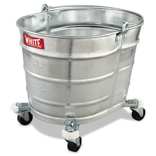 Impact Metal Mop Bucket, 26 Qt, Steel