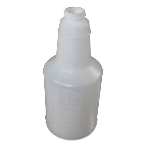 Impact Plastic Bottles With Graduations, 24 Oz, Clear, 24-carton