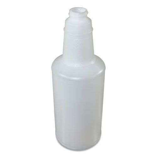 Impact Plastic Bottles With Graduations, 32 Oz, Clear, 12-carton