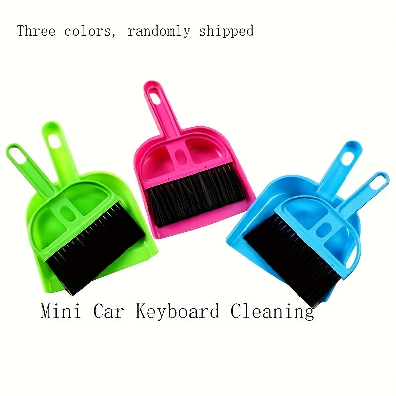 Sherryil Car Keyboard Cleaning Whisk Broom Dustpan Set