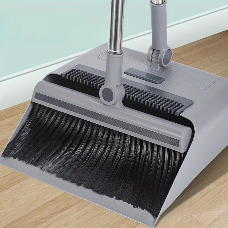 3 in 1 Foldable Broom Mop Dustpan Combination Set, Household Cleaning Tool Set, Efficient Cleaning, Flexible Design, Quick Dust Removal, Good Helper for Home And Office Cleaning 2025