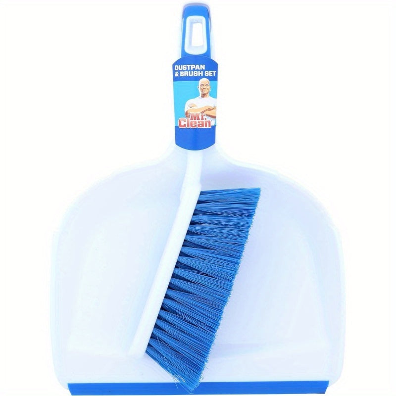Dust Pan and Brush Set with Locking Mechanism - Heavy-Duty All-Purpose Cleaning System, Ergonomic Handle & Collapsible Design for Easy Storage, Durable Construction with Deep-Carry Pan & Sturdy Brush - Ideal for Home, Office, Kitchen, Bathroom, Car