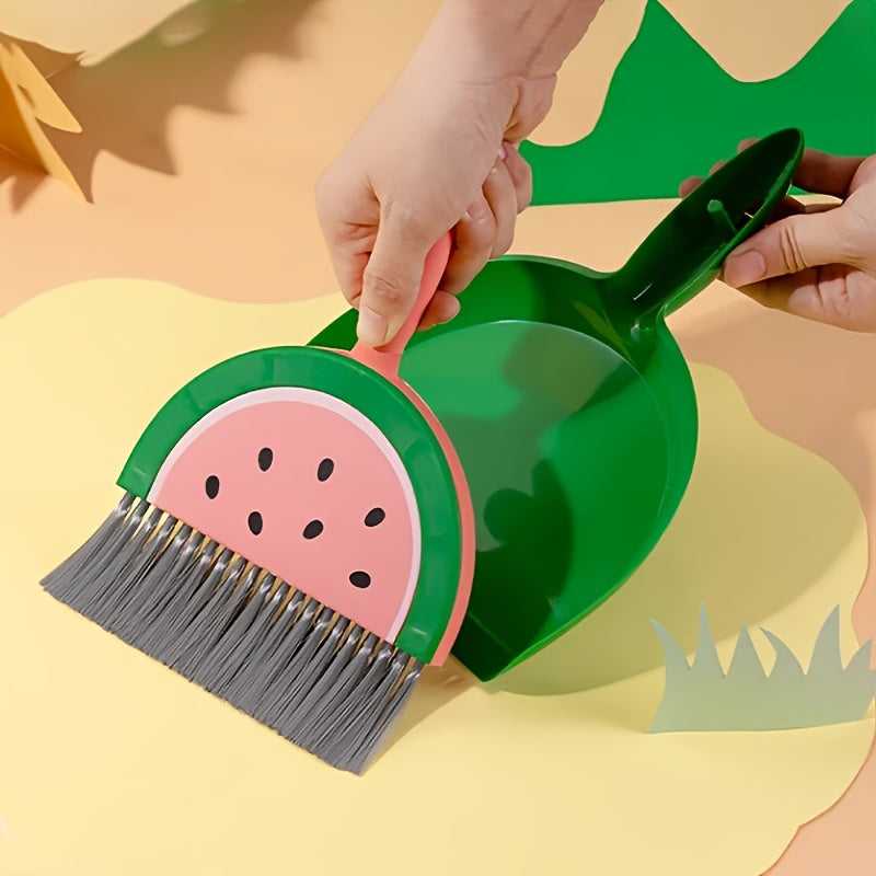 1set Small dustpan and broom combination - suitable for cleaning sofas, tables, and small spaces