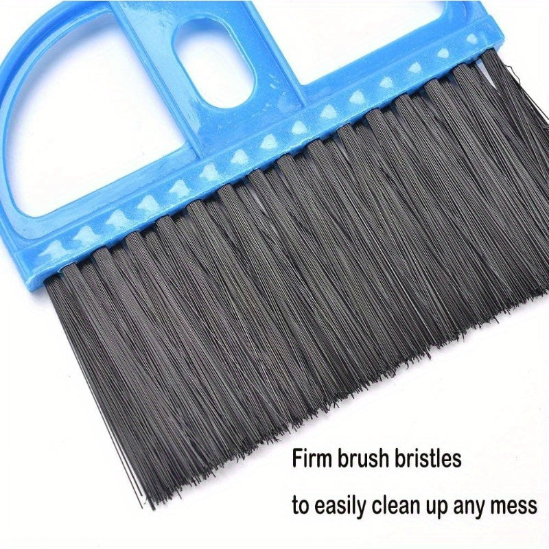 2 Pack Mini Dustpan and Brush Set with Ergonomic Handle & Locking Mechanism - Heavy-Duty BPA-Free Plastic, Compact Pet Cage Cleaner with Hanging Storage for Small Animals - Ideal for Guinea Pigs, Cats, Hamsters, Chinchillas, Rabbits, Reptiles -