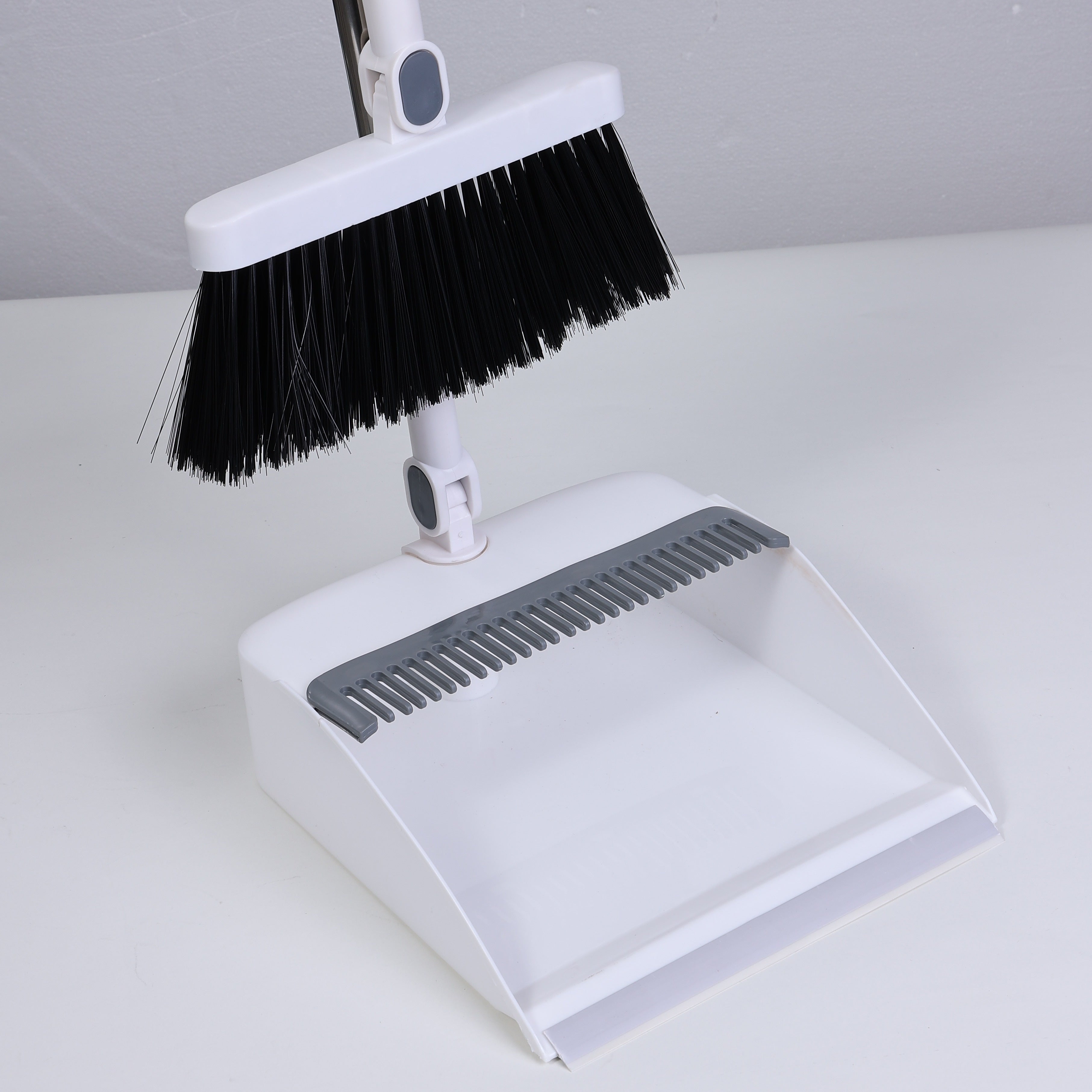 Thickened Multifunctional Broom and Dustpan Set, New Upgraded Version 48.8 Inches/37.9 Inches Non-Stick Extension Broom Magic for Easy Sweeping, Suitable for Offices, Homes, Kitchens, and Lobbies, Living Room, Bedroom, Outdoor, Hard Floor Surface