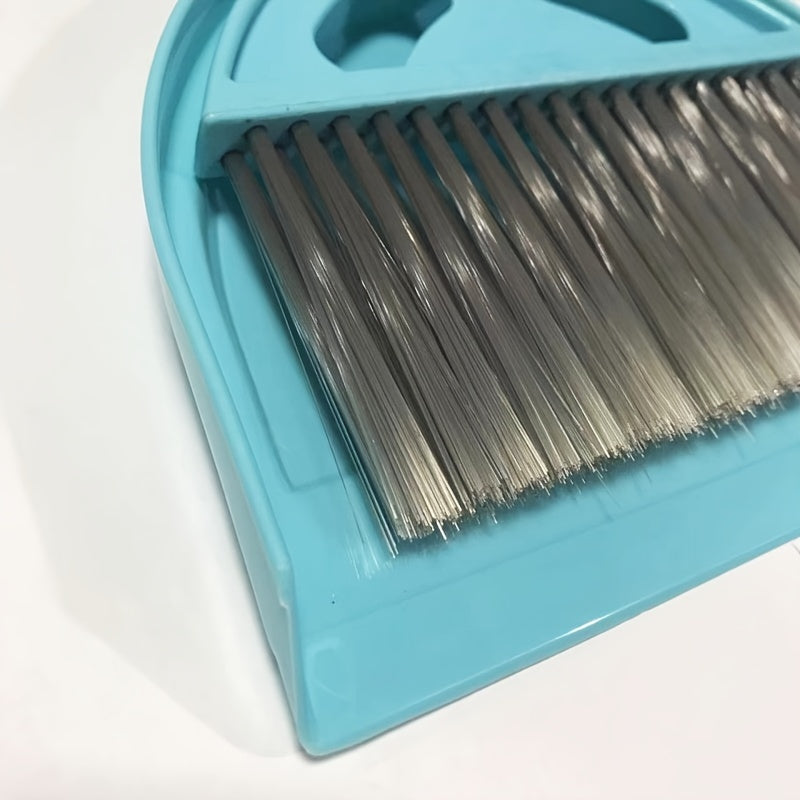 Multi-Purpose Dustpan and Broom Set, Plastic Handle, for Living Room, Bedroom, Kitchen, and Toilet Cleaning