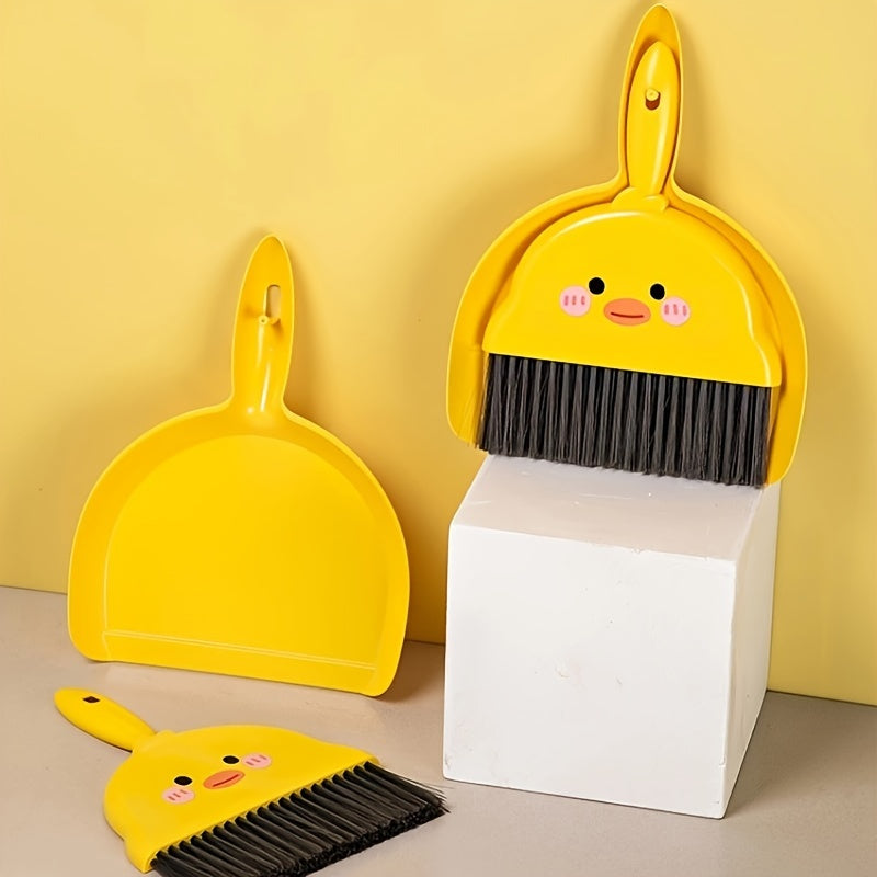 Small Broom and Dustpan Set for Home Desktop Cleaning, Desk Sweeping Garbage Shovel, Pet Youngsters's Mini Broom