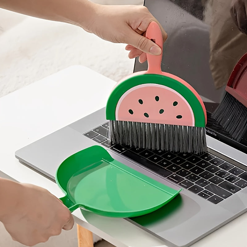 1set Small dustpan and broom combination - suitable for cleaning sofas, tables, and small spaces