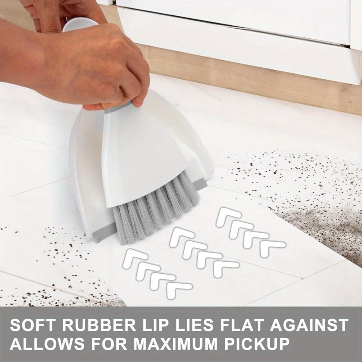 Dust pan Broom Brush Dustpan - Dustpan and Brush Set, Mini dust Pans with Brush, Dust Pan and Brush Set for Table, Keyboard, Cat, Dog and Other Pets, Dust Pan Brush Nesting Tiny Cleaning Broom( Gray), Dust Brush, Dusting Brush for Computer, Dust Removal